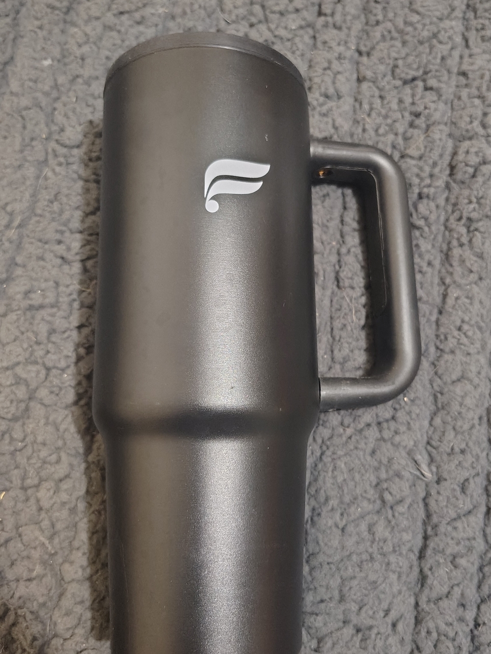 Fabletics Black Insulated Travel Mug with Handle